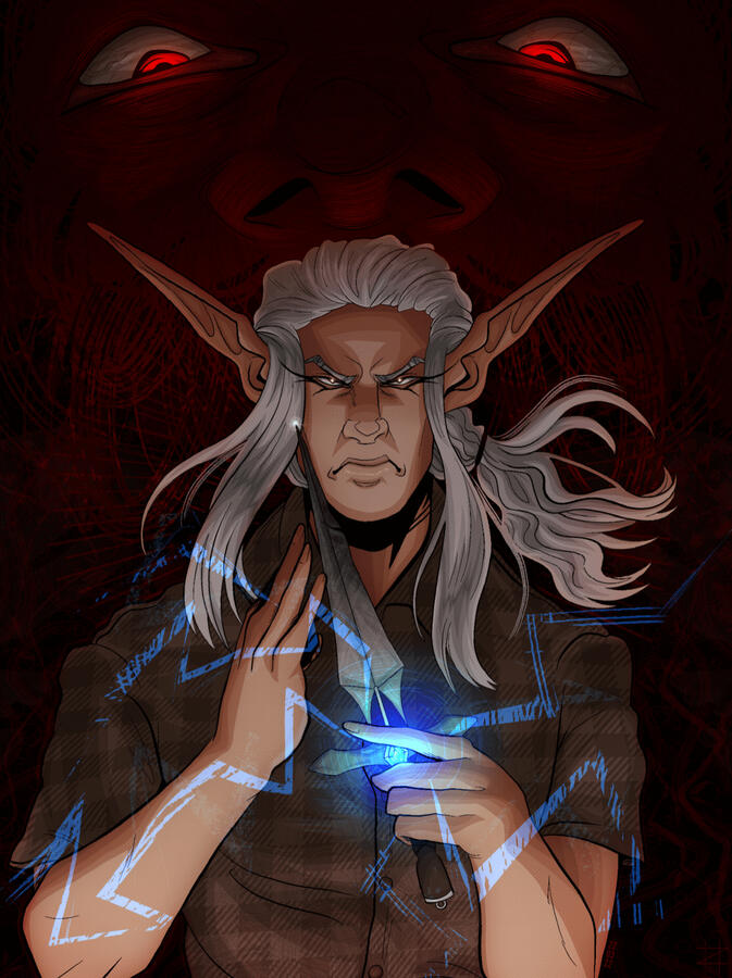 Elijah poster, OC art